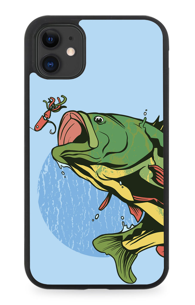 Retro Fishing Caught On Bait Rubber Phone Case Fish Carp Cartoon Catch Retro Fishing Caught On Bait Rubber Phone Case Fish Carp Cartoon Catch