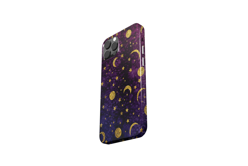 Purple Sky Phone Case Cover Stars Moon Moons Pattern Horoscope Astrology K964