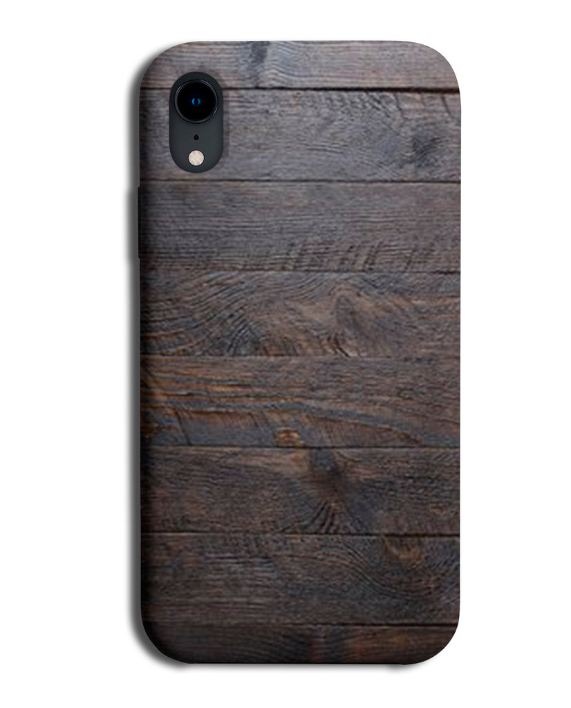 Black Wood Phone Case | Wooden Design Effect Plastic Bumper Cover A708