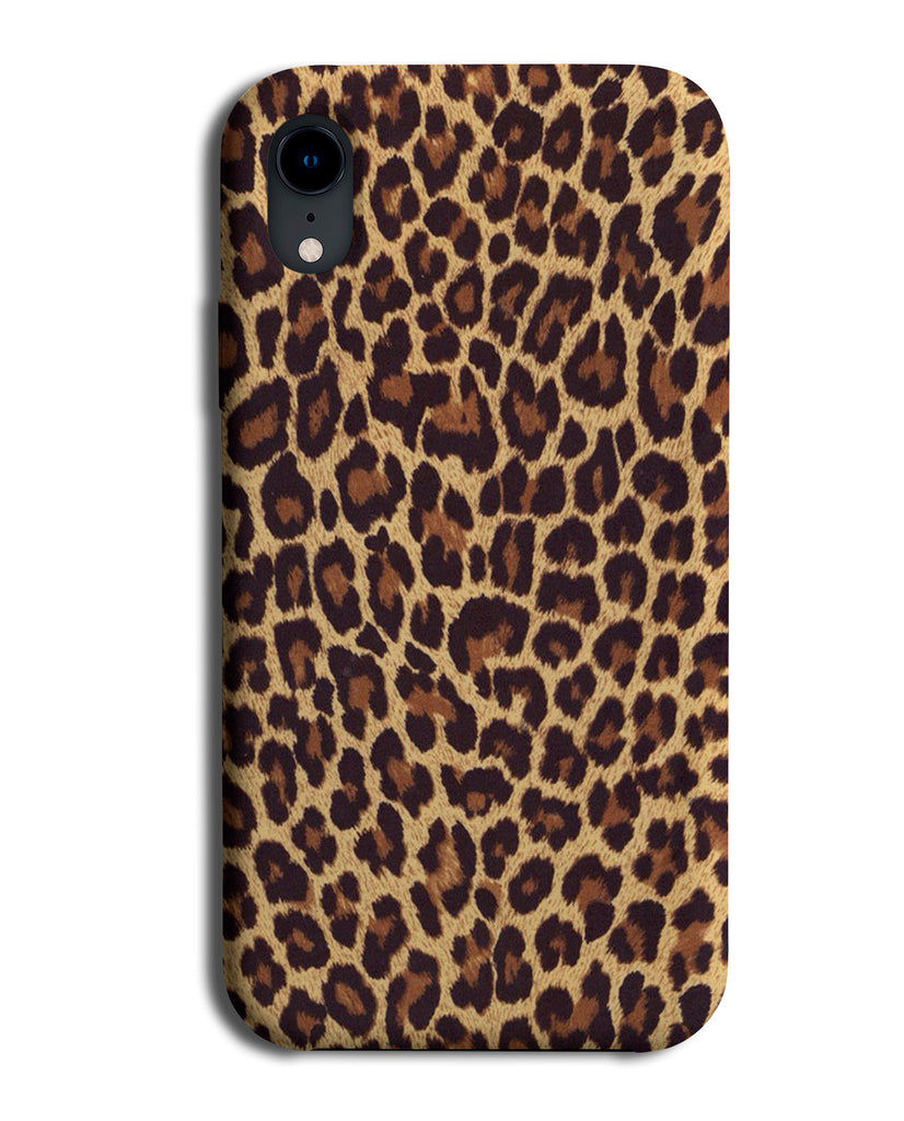 Leopard Print Phone Case Cover Skin Pattern Design Orange and Black Finish 866