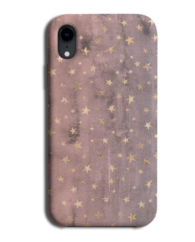 Rose Gold Stars Phone Case Cover Star Dark Grey Space Starry Sky Pink B503
