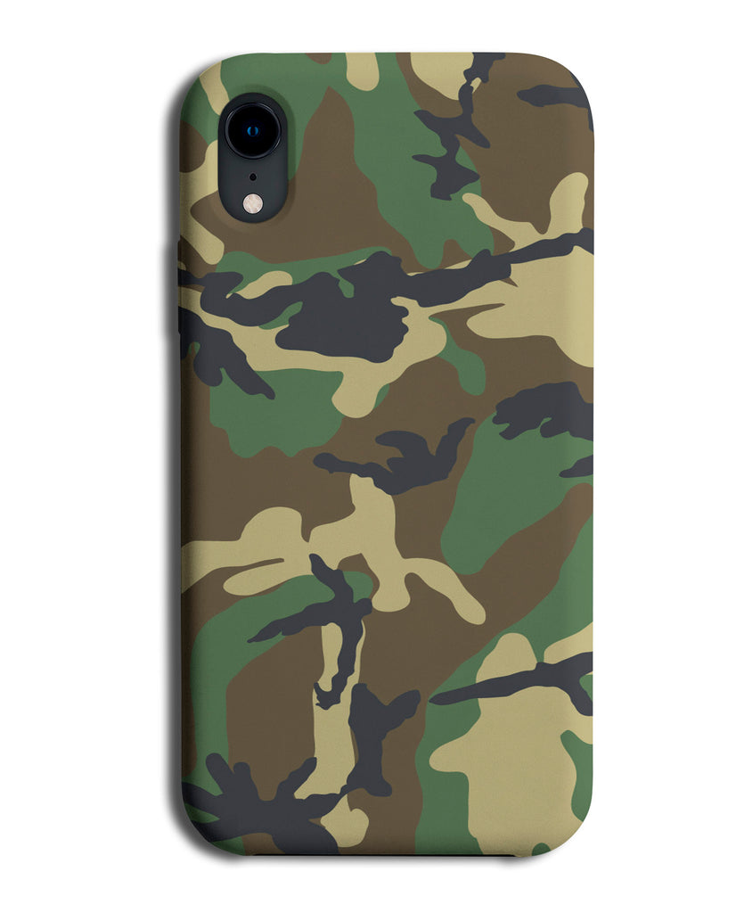 Camo Design Phone Case Cover | Green Marine Army Camouflage Pattern Design B708