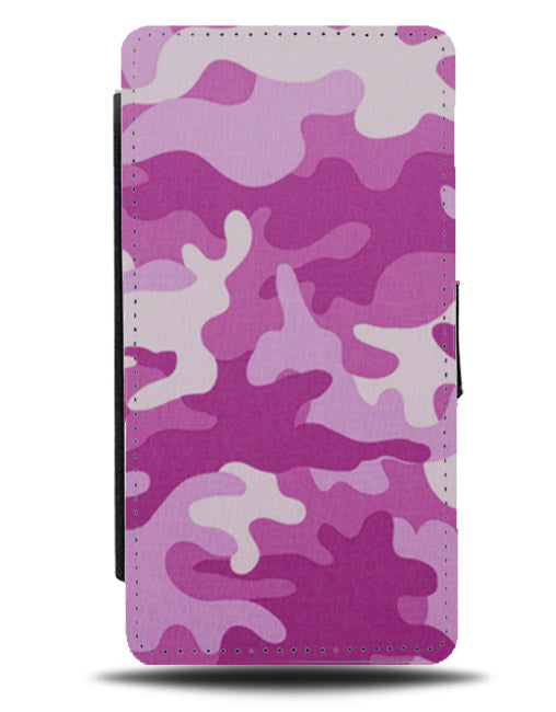 Pink Camo Phone Case Cover | Camouflage Pattern Design Hot Purple and White B710