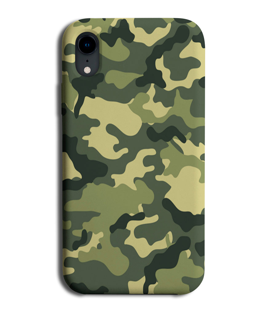 Green Army Phone Case Cover | Camouflage Style Gift Present Cadette B712