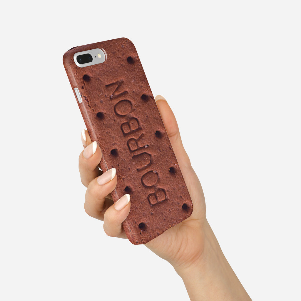 Bourbon Biscuit Phone Case Funny Retro iPhone Cover Novelty Brown