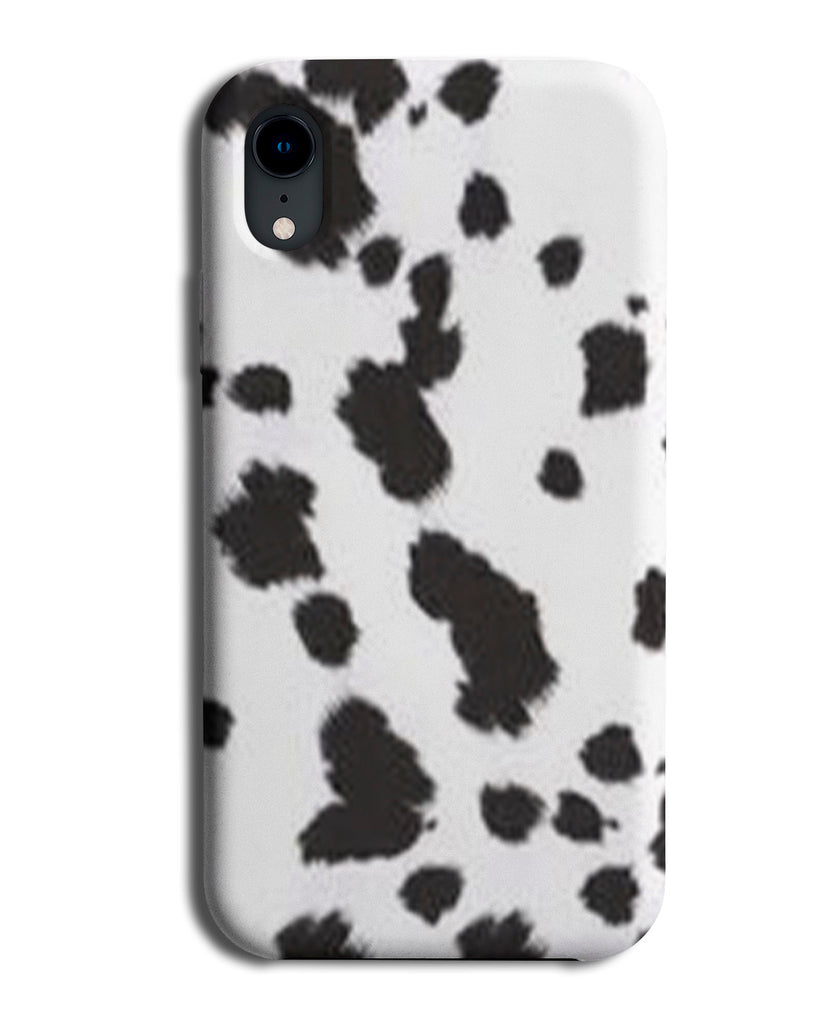 Black and White Dalmatian Spots Phone Case Spot Dots Pattern Print Skin c255.