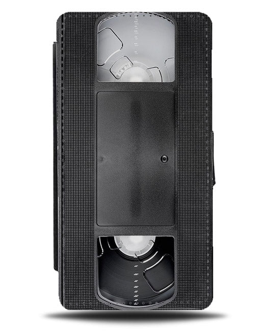 VHS Tape Flip Phone Case Cover Wallet Video Tape Novelty Vintage Retro C451