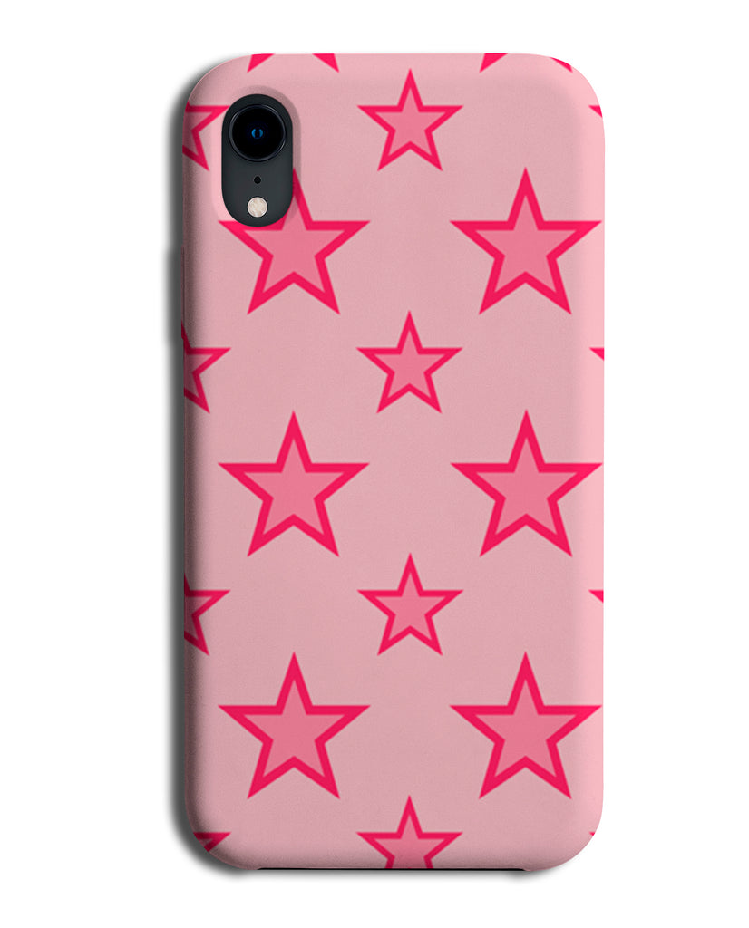 Light Pink and Dark Hot Pink Stars Phone Case Cover Pale Pastel Star C265