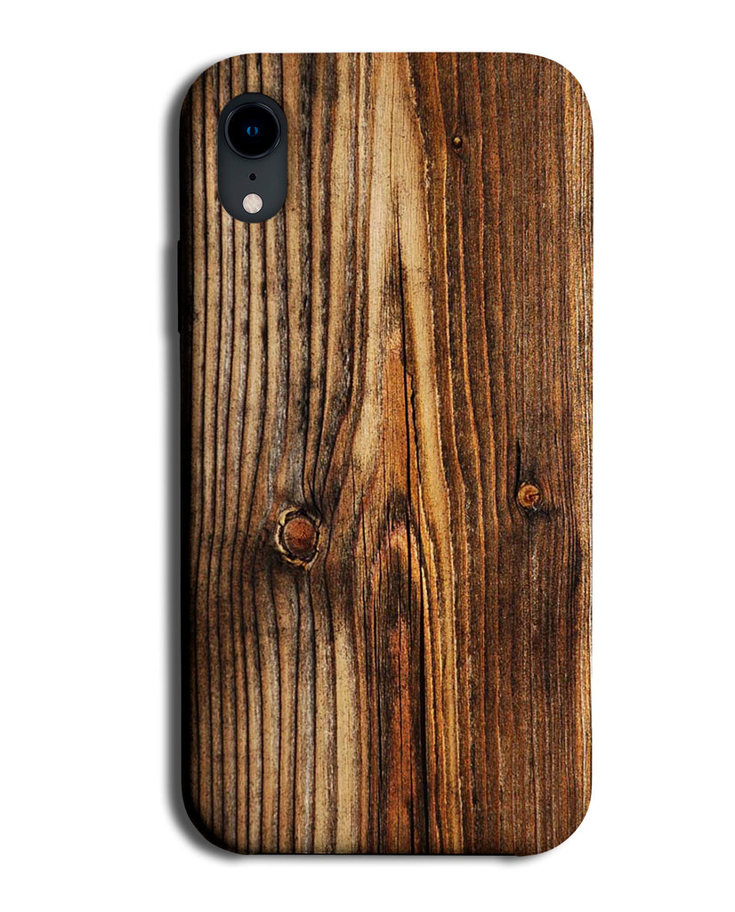 Dark Brown Wooden Phone Case Cover | Wood Markings Tree Bark Novelty Funny C370