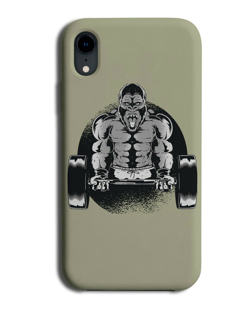 Weightlifting Gorilla Phone Case Cover Gorillas Strong Muscles Gym 6 Six Pac J80