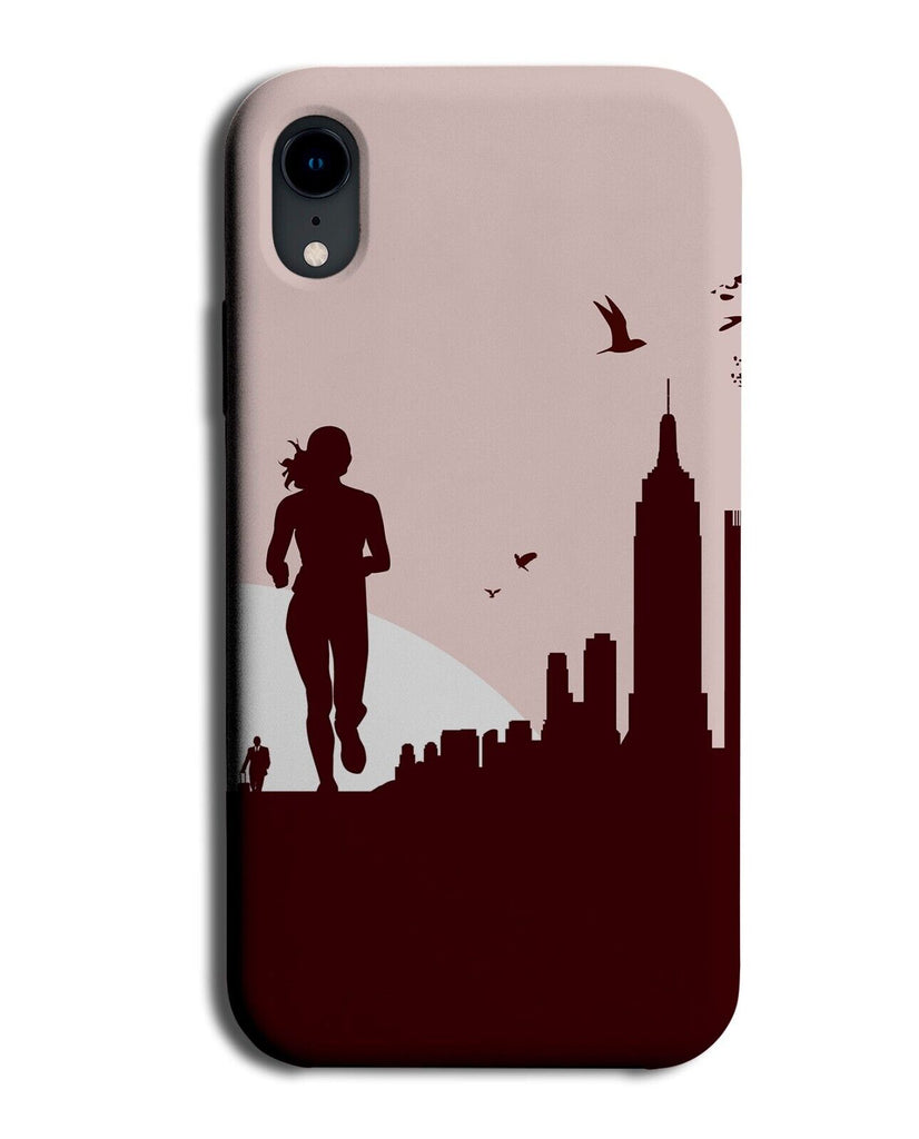 New York Runner Phone Case Cover Skyline Silhouette Running Run Yorker Runs Q022