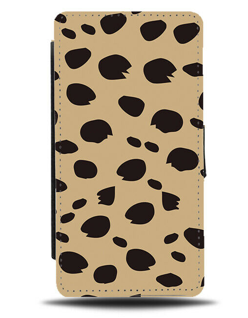 Hyena Dots Flip Wallet Case Dotted Spots Animal Pattern Print Hyenas H322