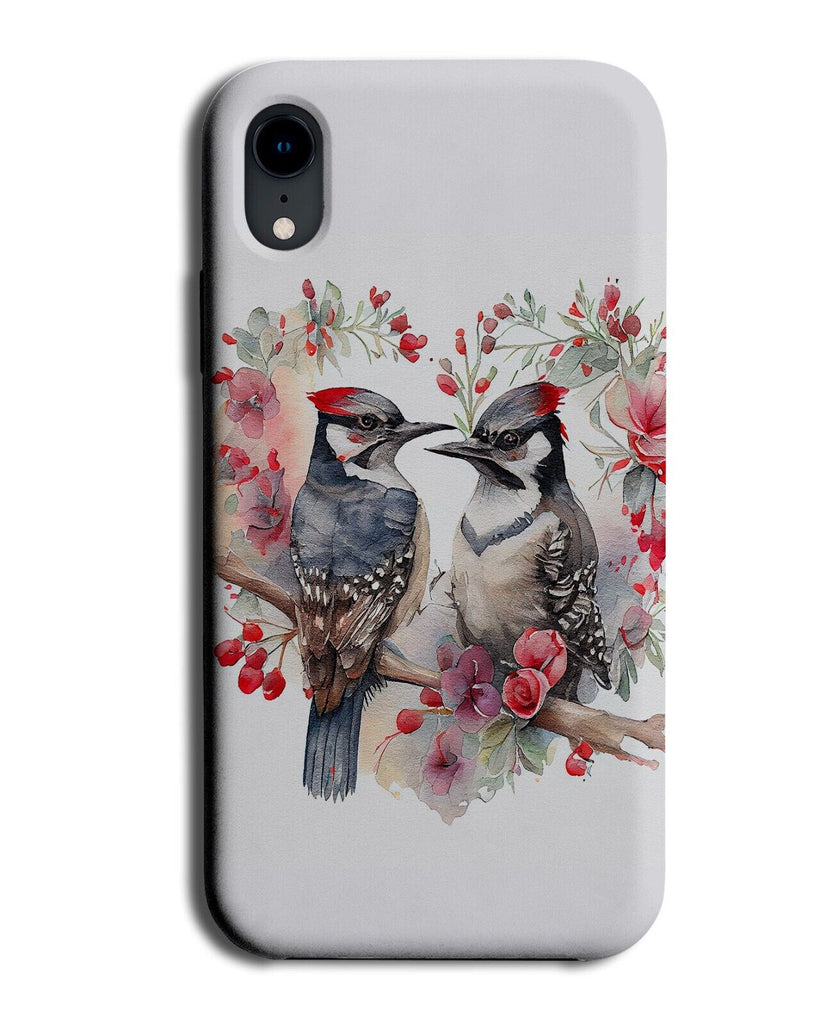 Downy Woodpecker Couple Phone Case Cover Bird Birds Woodpeckers Valentines P381A