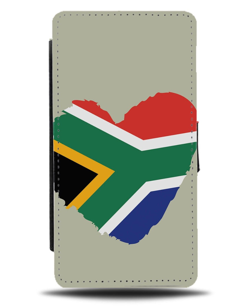 I Love South Africa Flip Wallet Case African Southern Heart Flag Symbol SA BB04