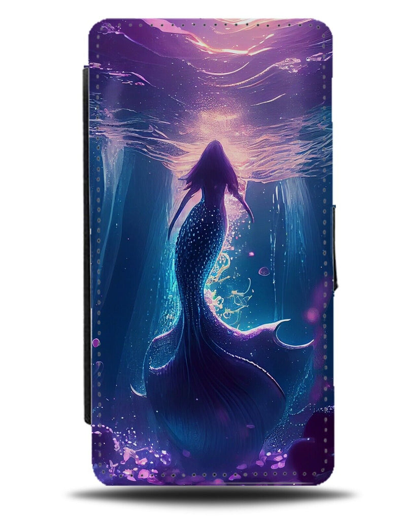 Sunglare In Sea Mermaid Flip Wallet Case Sun Glare Seas Tail Tails Mermaids AW81