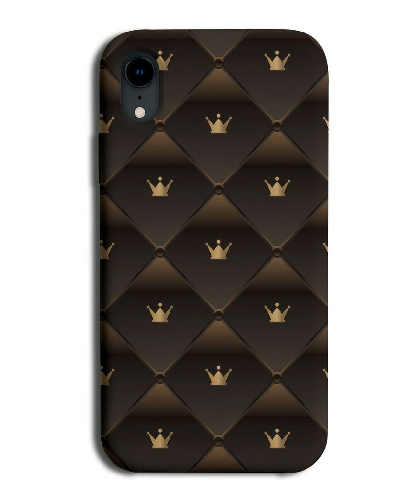 Golden Crowns Phone Case Cover Gold Crown Queen Princess Queens Royal Black H630