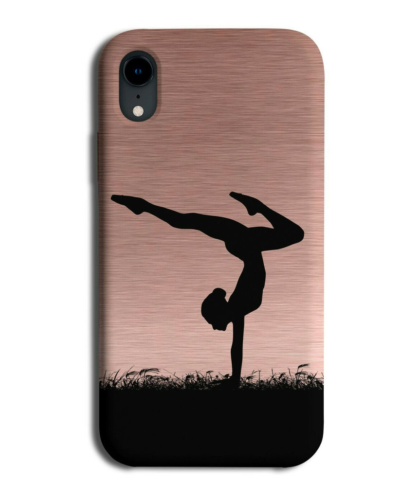 Gymnastics Phone Case Cover Gymnast Gymnasts Girls Womens Rose Gold Colour i676