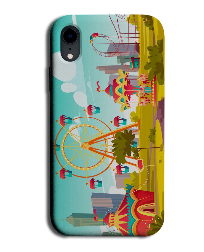 Amusement Park Cartoon Phone Case Cover Theme Parks Carnival Festival Rides Q486