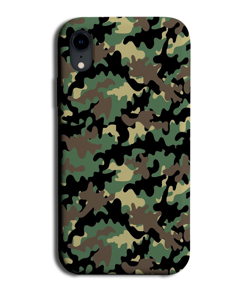 Army Camo Colours Phone Case Cover Camouflage Pattern Print Coloured Green AA55