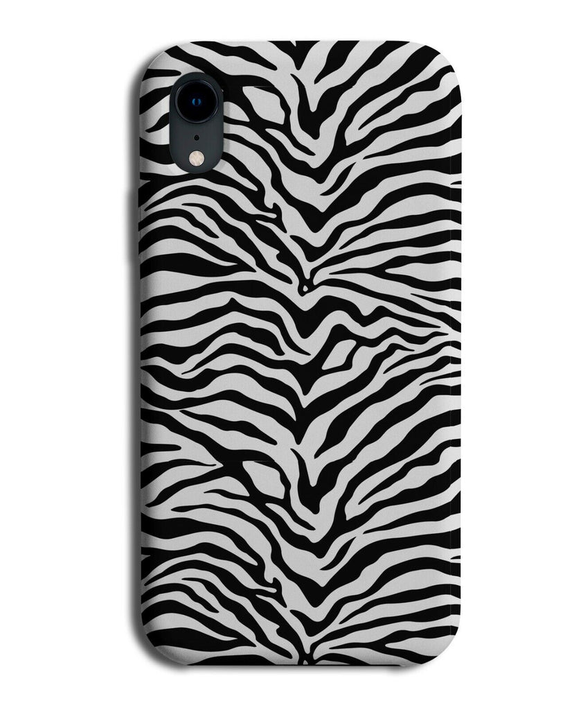 Zebra Print Pattern Phone Case Cover Design Stripes Black and White K480