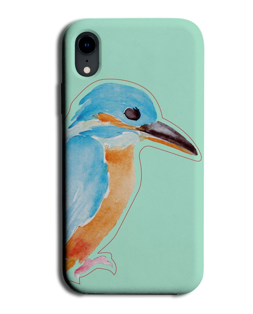 Blue Kingfisher Bird Phone Case Cover King Fisher Kingfishers Birds Art BP06