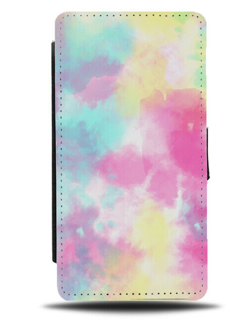 Colourful Tie Dye Abstract Art Work Flip Wallet Case Artwork Painting L032