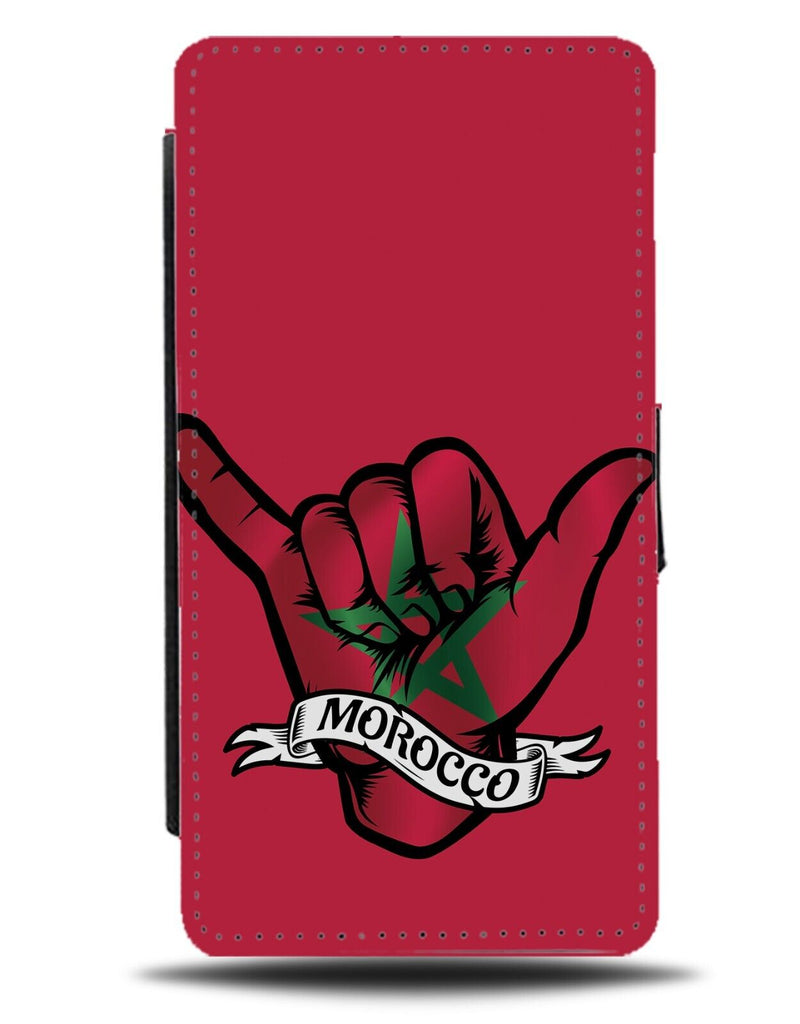 Red Morocco Flag Novelty Flip Wallet Case Mens Fun Moroccan Logo African DE82