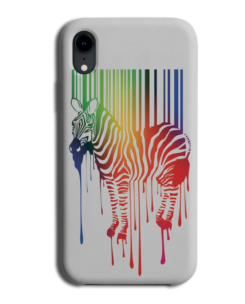 Artistic Colourful Dripping Zebra Phone Case Cover Lines Artist Painting K472