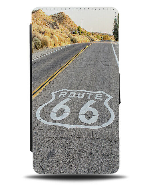 Route 66 Flip Wallet Phone Case Road American USA Highway Photo Picture C354