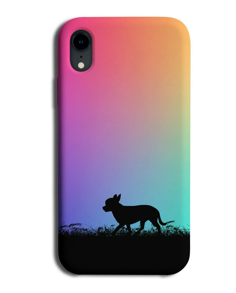 Chihuahua Silhouette Phone Case Cover Chihuahuas Multicolour Multicoloured I048