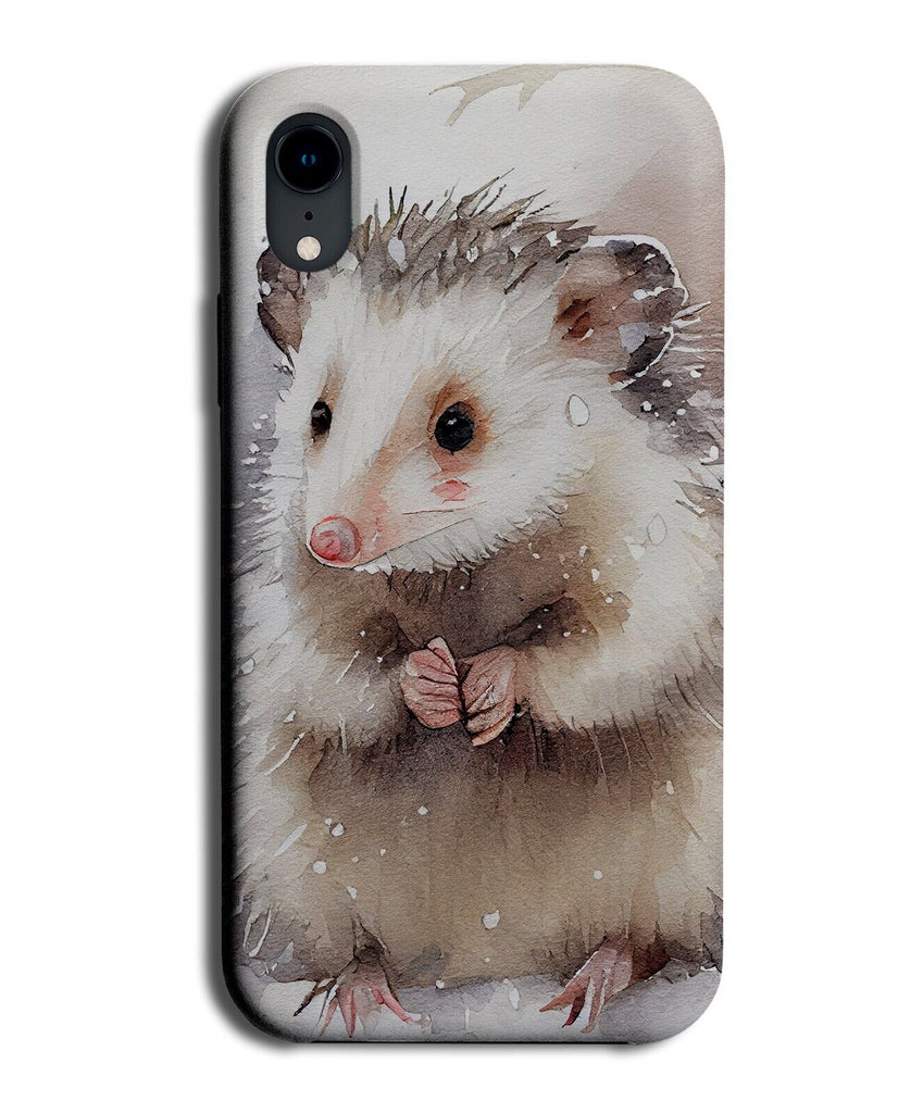 Christmas Possum In Snow Phone Case Cover Possums Opossum Snowing Arctic BW94