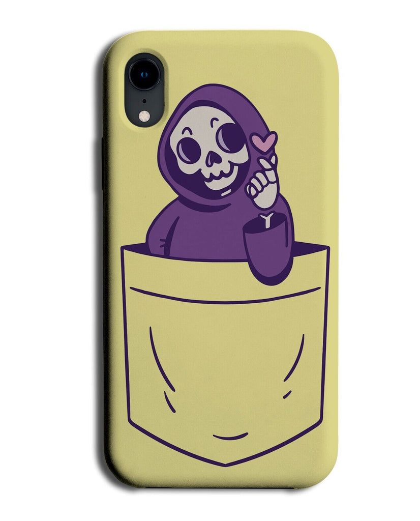 Funny Halloween Grim Reaper In The Pocket Design Phone Case Cover Novelty P652