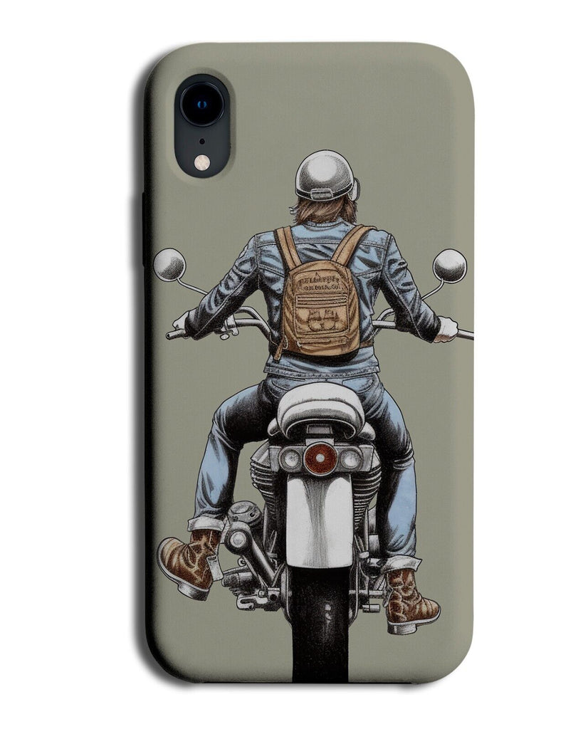 Motorbike Phone Case Cover Motorbiker Motor Bike Biker Vintage Riding On CH78