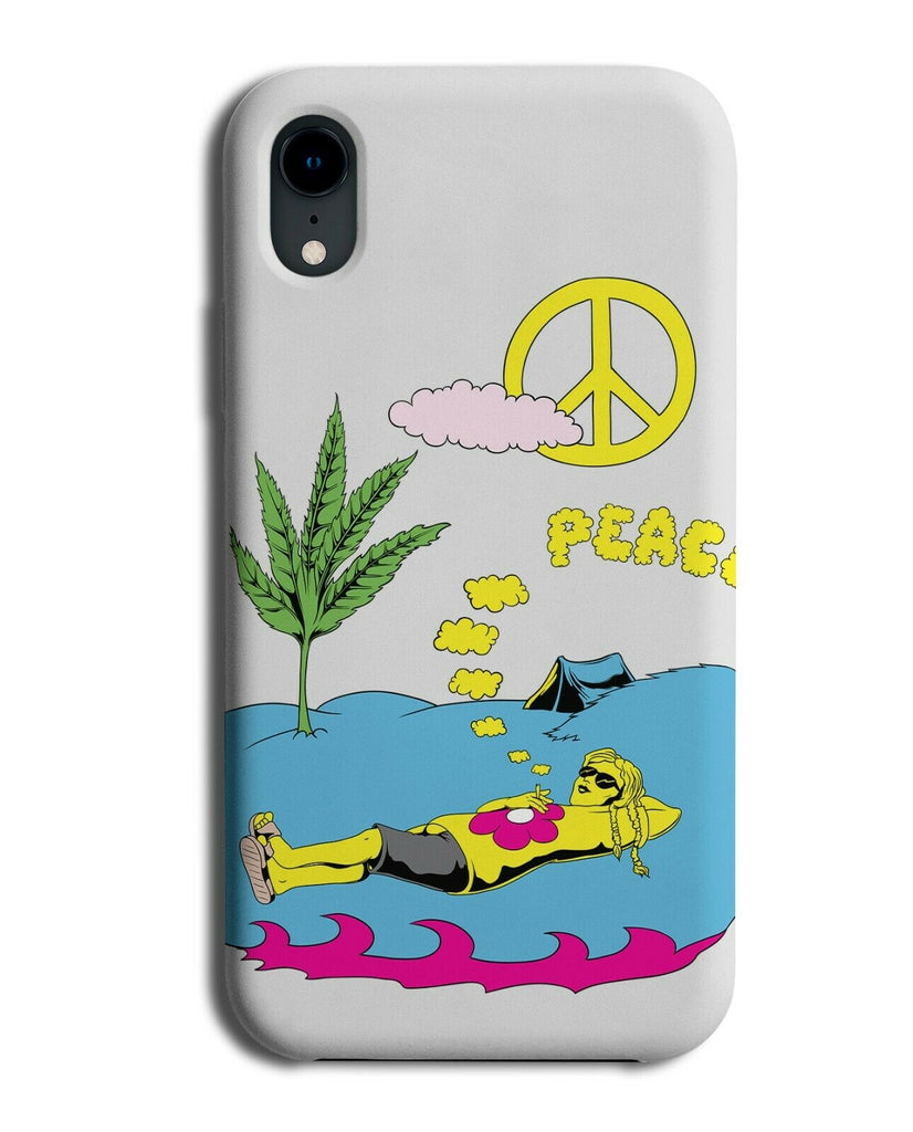 Sleep In Peace Phone Case Cover Sleeping 60s Hippy Cloud Chill Chilled Bro E187