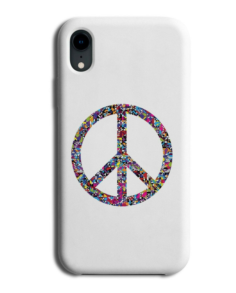 Colourful Floral Peace Symbol Phone Case Cover Logo Sign Funky B931