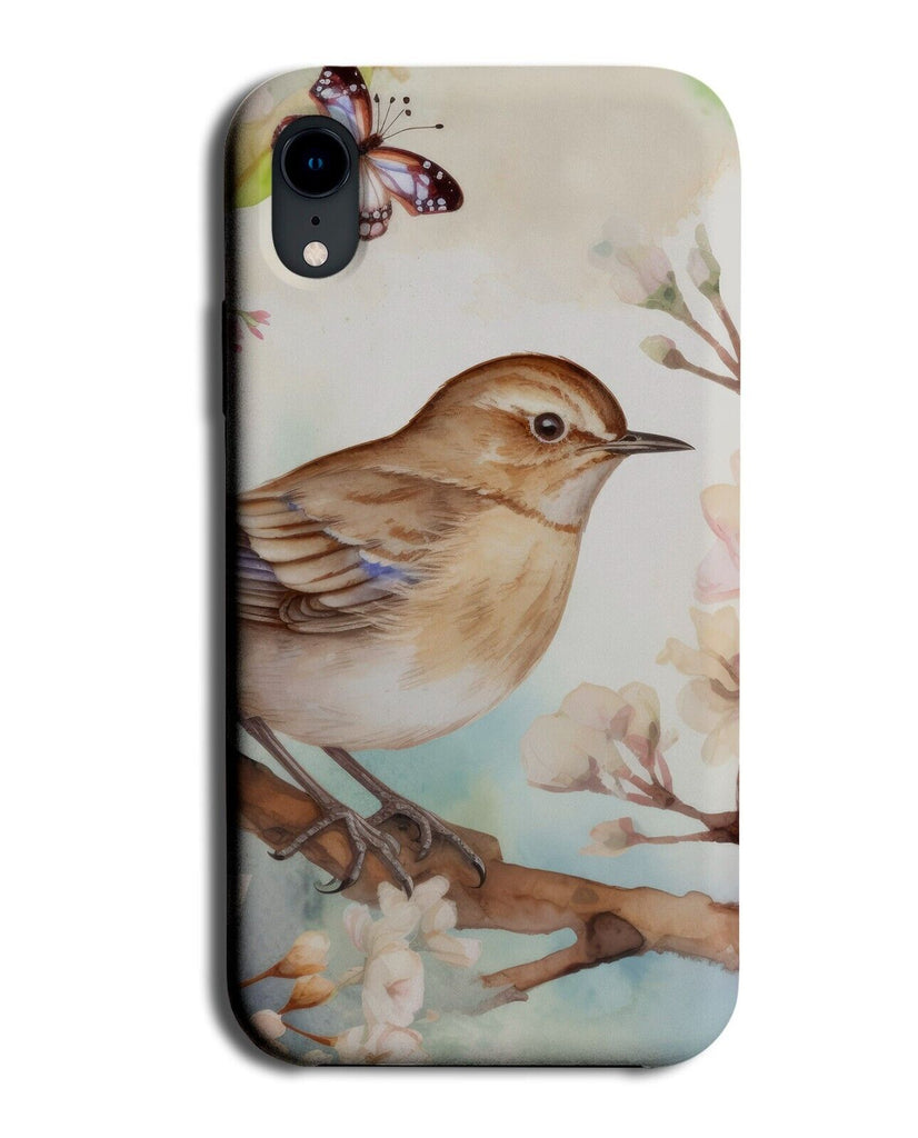 Wren Bird Painting Phone Case Cover Birds Wrens Sparrow Sparrow Watercolour BW63