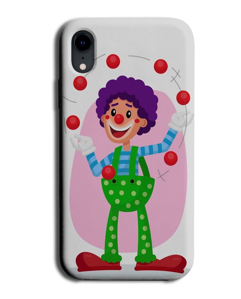Juggling Clown Phone Case Cover Juggler Clowns Ball Balls Circus Style Man Q586