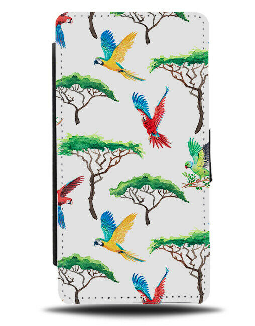 Amazon Parrots In The Jungle Pattern Flip Wallet Case Parrot Bird Birds H285