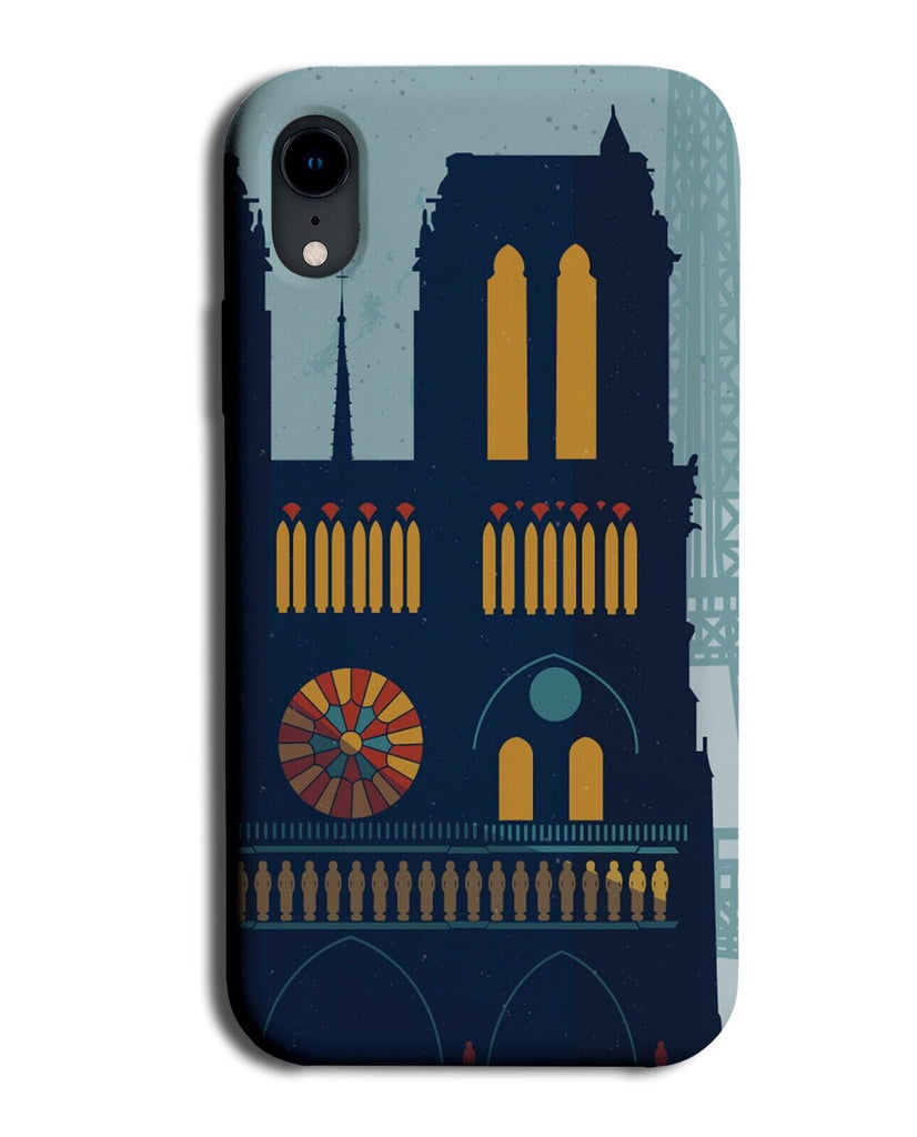 Notre Dame Cartoon Phone Case Cover Dames Paris France Church Building Q412