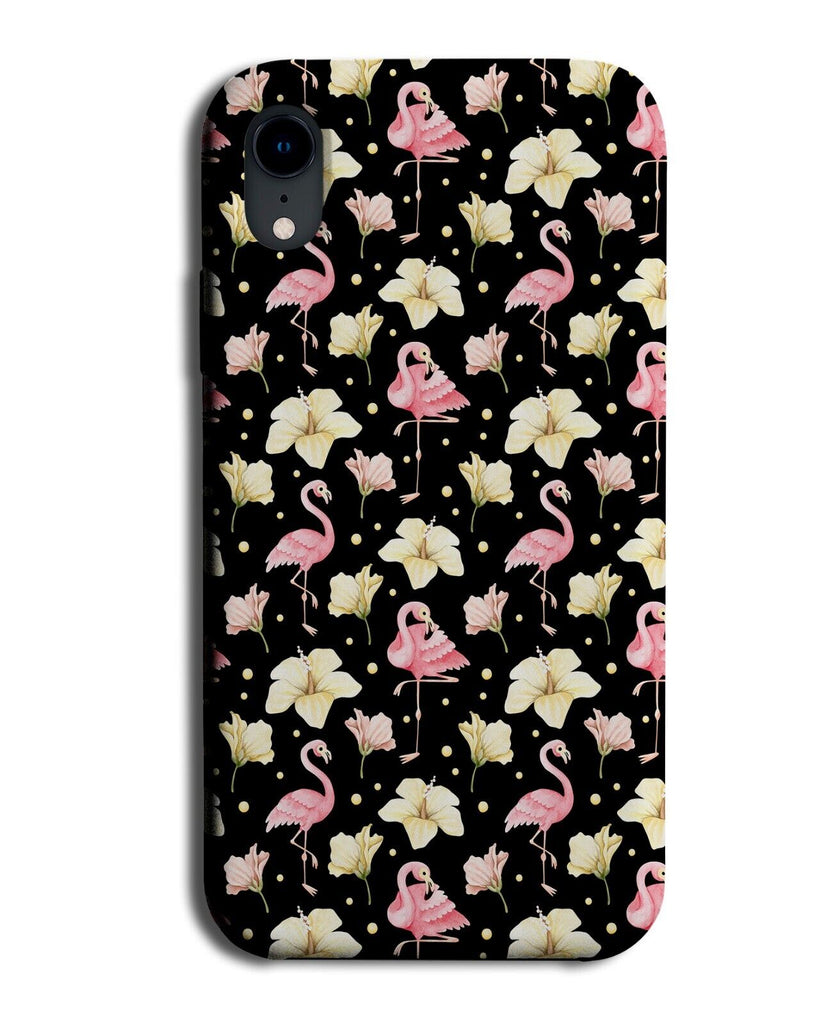 Gothic Flamingo Summer Pattern Phone Case Cover Flamingos Lily Lilies Goth AA21