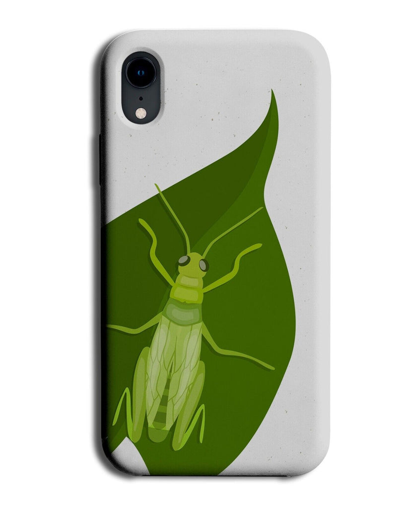 Green Cricket On A Leaf Phone Case Cover Leafs Crickets Grasshopper Insect P839