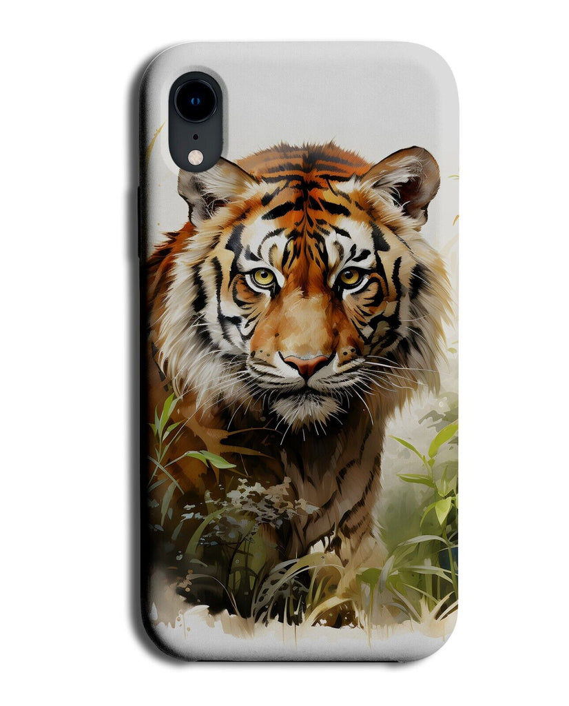 Watercolor Tiger Portrait Phone Case Cover Tigers Art Artwork Painting CS25