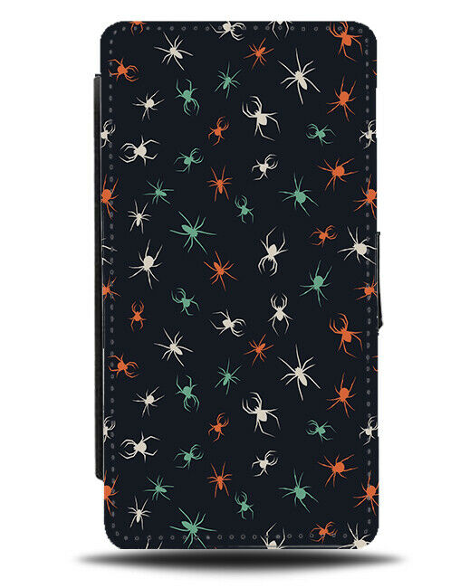 Irish Coloured Spiders Flip Wallet Case Irish Flag Colours Spider Wallpaper H679