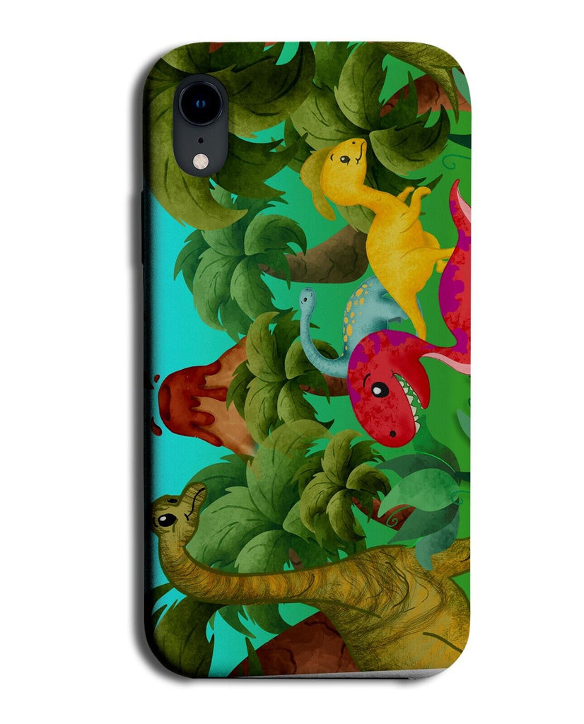 Cartoon Jurassic Time Period Phone Case Cover Dinosaurs Dinosaur Period AJ54
