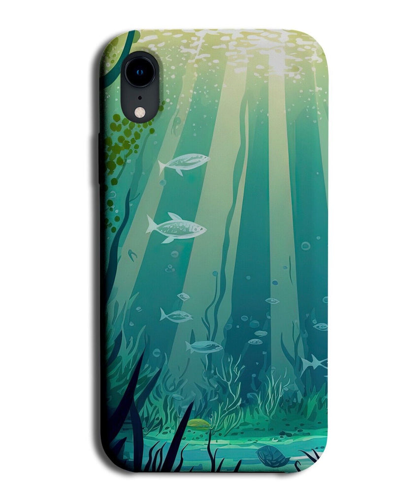 Underwater Phone Case Cover Under Water Sea Fish Ocean Landscape Wild Print BC06