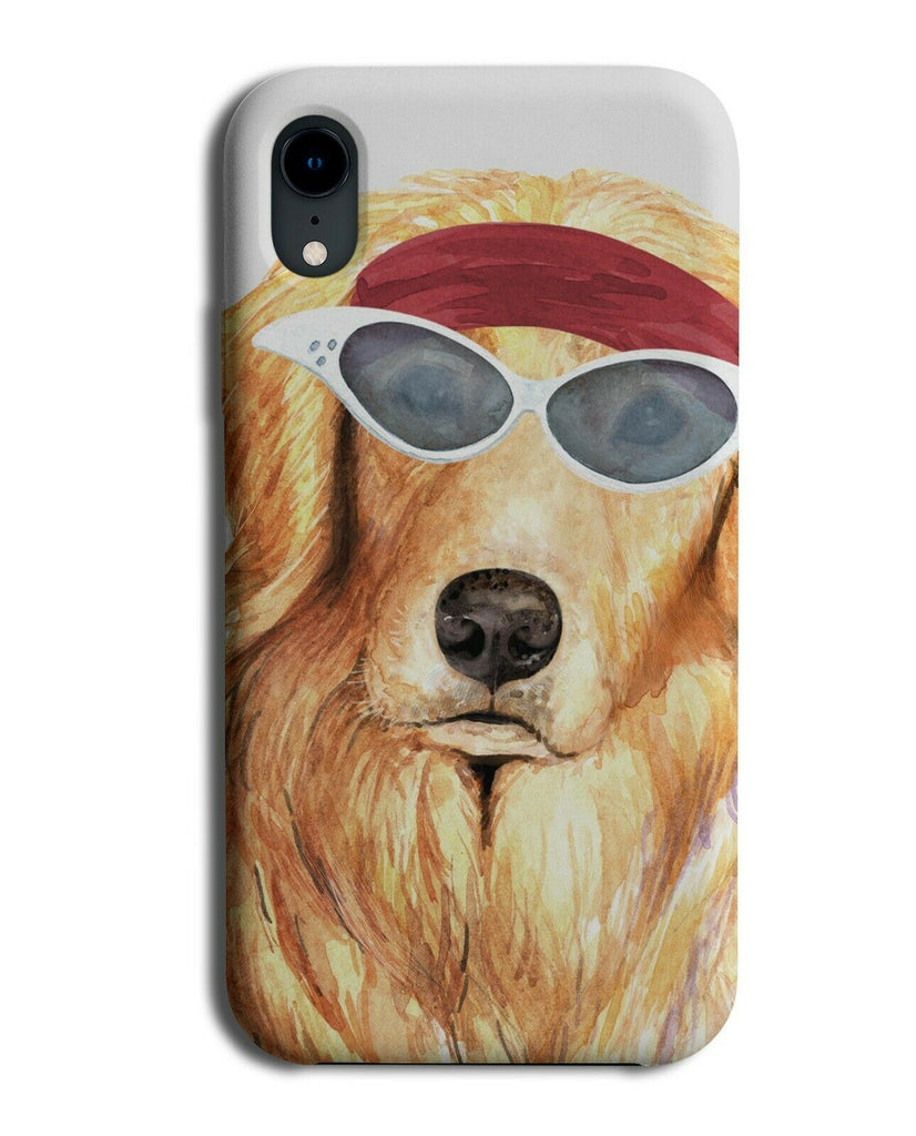 Hippy Golden Retriever Phone Case Cover Stylish Fashion Picture 60s 70s K713