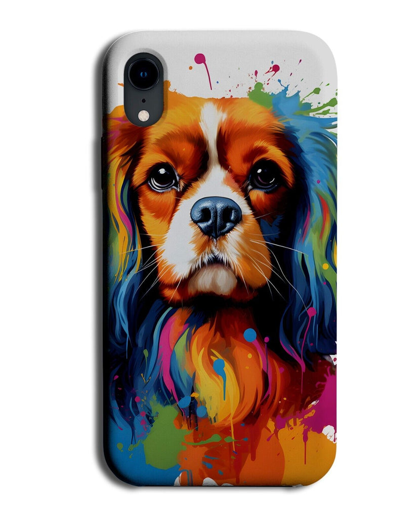 Colourful Pop Art Cavalier King Charles Spaniel Phone Case Cover Spaniels CZ53