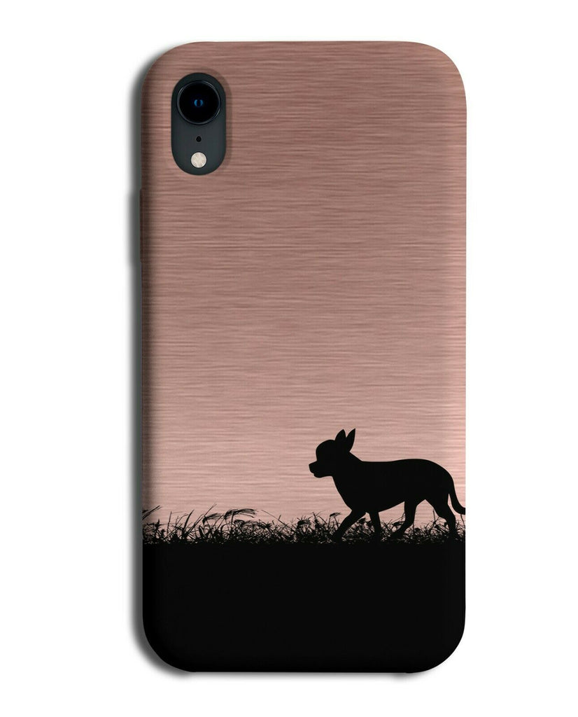 Chihuahua Phone Case Cover Chihuahuas Rose Gold Coloured i110