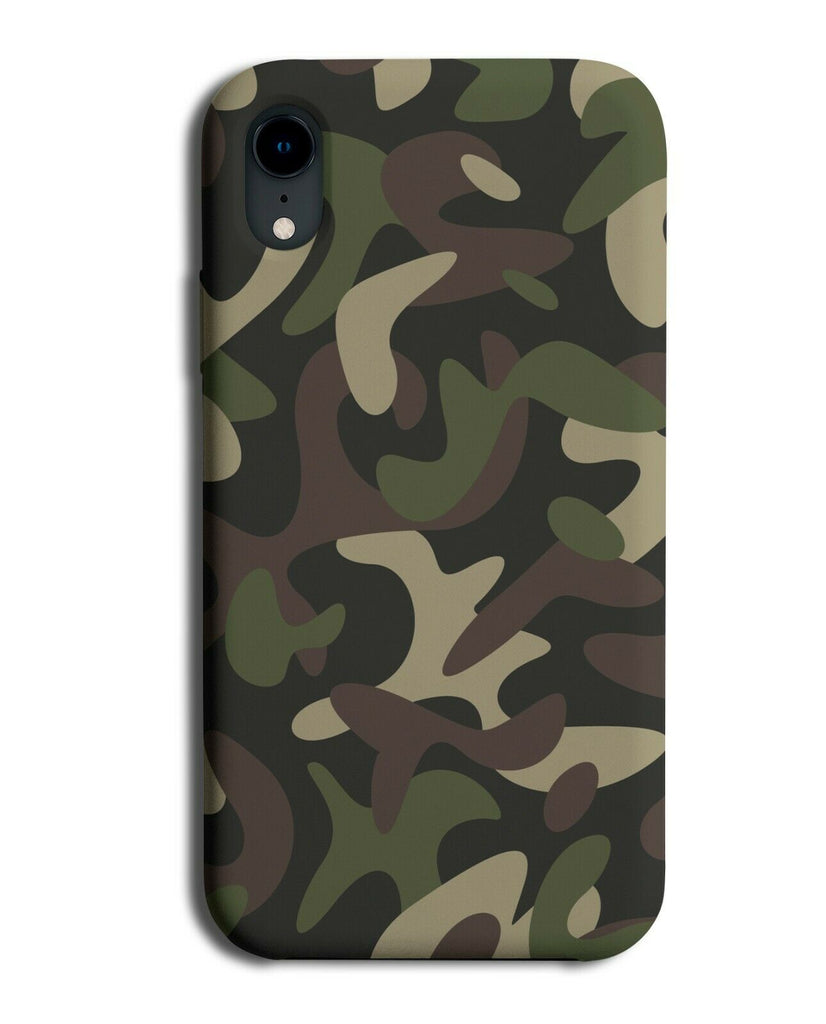 Army Camo Colours Phone Case Cover Green Light Brown Camouflage Shapes H561