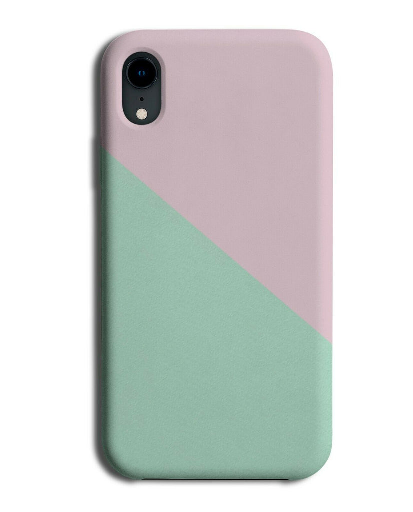 Baby Pink And Mint Green Phone Case Cover Half and Half Pattern Design i345